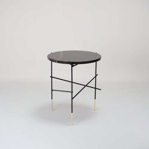 StiltS - Sahara noir black marble side table | Tables by DFdesignLab - Nicola Di Froscia
