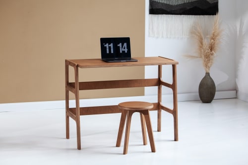 Modern Scandinavian Desk Wooden, Mid Century Modern Desk | Tables by Plywood Project