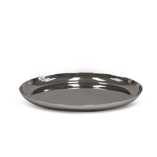 Modern Large Platter In Stainless Steel | Serveware by Tina Frey