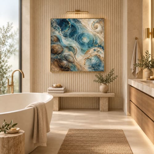 Water Remembers | Oil And Acrylic Painting in Paintings by Madame A. K. Selestan