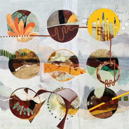70's Comeback | Mixed Media in Paintings by Kathy Ferguson Art