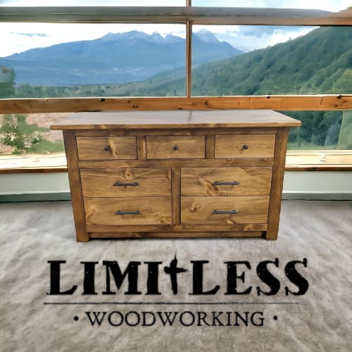Model 1105 - Custom Bedroom Dresser | Storage by Limitless Woodworking