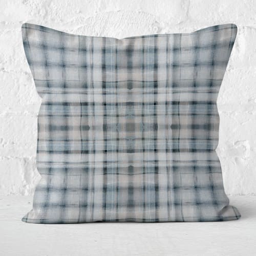 Hudson in Gray Throw Pillow Cover | Pillows by Brandy Gibbs-Riley