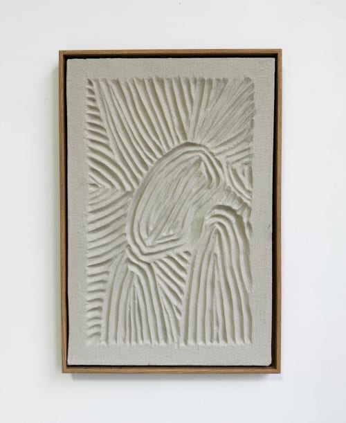 Sandy White Relief Wall Art: Modern 3D Texture Painting | Wall Hangings by Vaiva Art Atelier