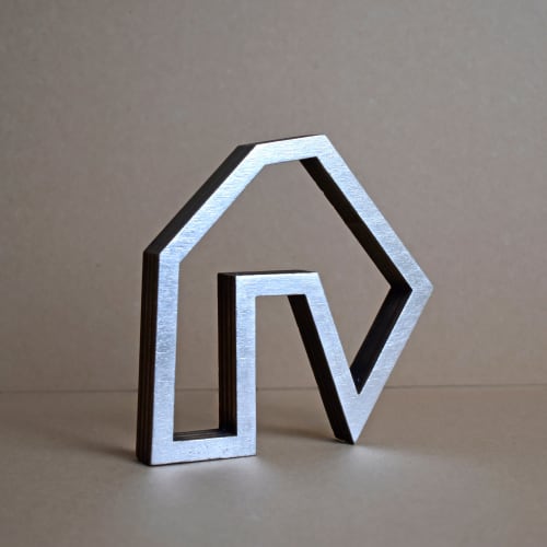 Silver Abstract House 7 | Sculptures by Susan Laughton Artist