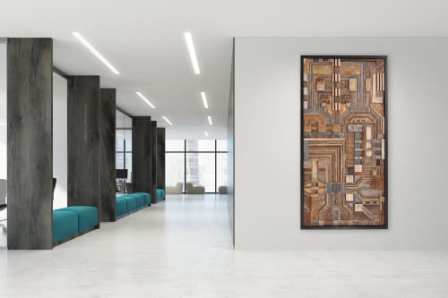 Circuit Board: Wood wall sculpture | Wall Hangings by Craig Forget