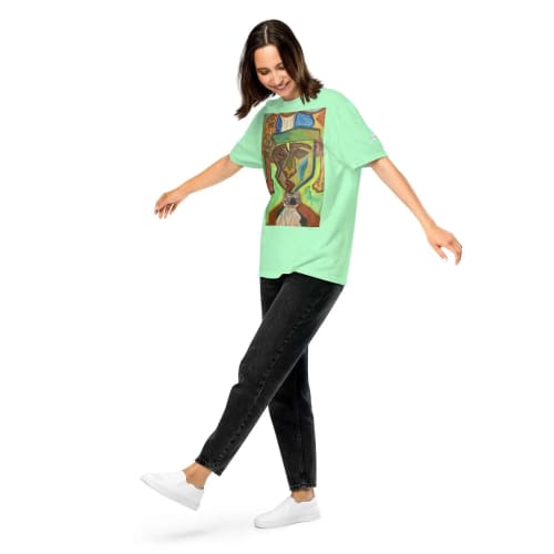 Unisex T-Shirt - Fragmented Soul - Cubist Figure Art | Work by Eman's Gallery