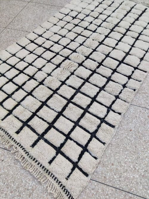 MRIRT Beni Ourain Rug “Pulse” 8’ 2” x 4’ 9” | Rugs by East Perry