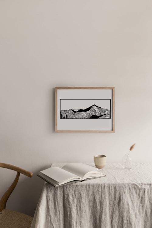 Snowdon Mountain Print, Camping Print, Welsh Mountain Art | Wall Hangings by Carissa Tanton