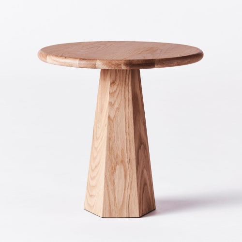 Hexagon Side Table Oak | Work by District Loom