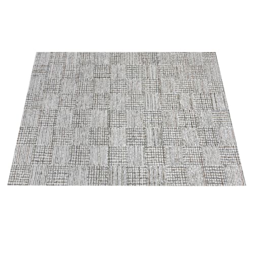 Handmade Geometric PET Area Rug, Modern Neutral Indoor Outdoor Carpet | Rugs by Swiflo