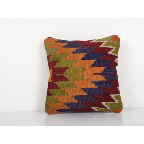 Vintage Geometric Diamond Kilim Pillow, Throw Pillow Cover, | Cushion in Pillows by Vintage Pillows Store