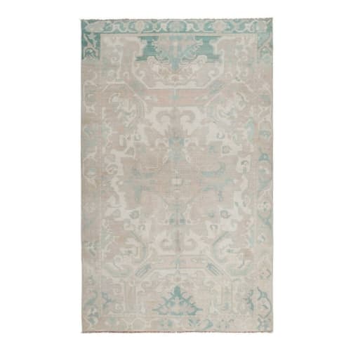 Decorative Soft Muted Color Turkish Oushak Rug, Living Room | Rugs by Vintage Pillows Store