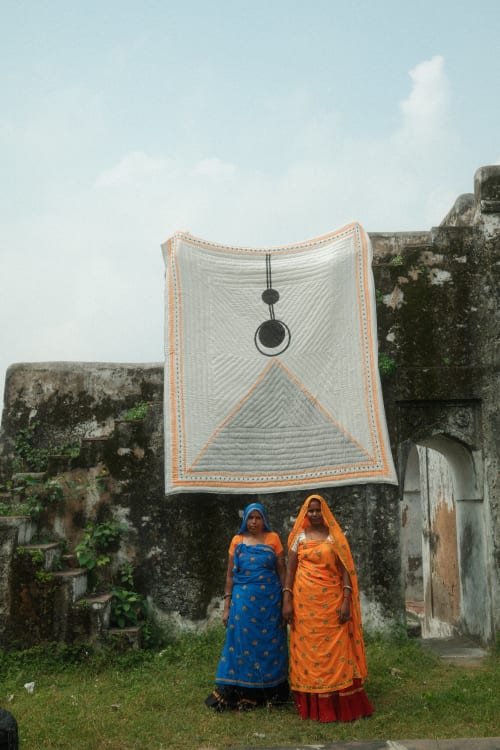 Bauhaus Quilt Reverse | Linens & Bedding by CQC LA