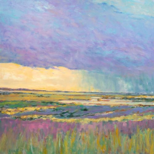 Summer by the Shore | Oil And Acrylic Painting in Paintings by Sorelle Gallery