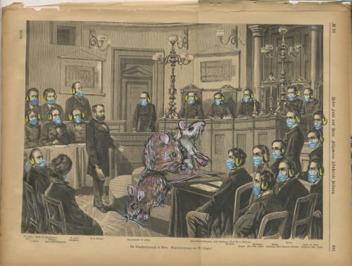 Courtroom Drama | Watercolor Painting in Paintings by Eric Farache Artist