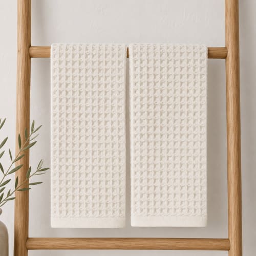 2 pc Kitchen Waffle Towel Set | Linens & Bedding by Busa Designs