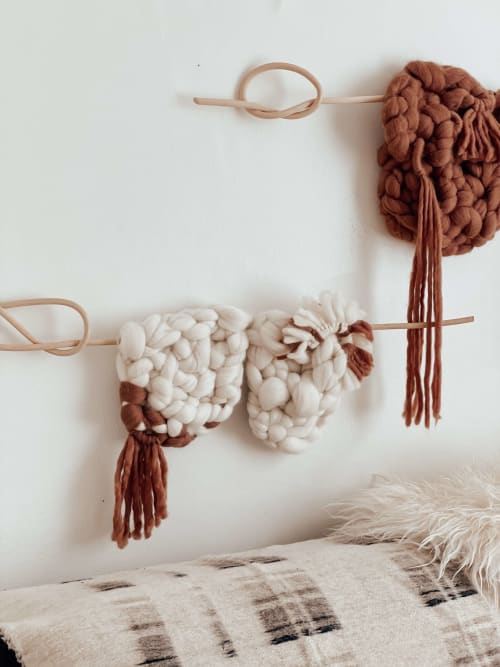 Wood Knot Wall Hangings in Neutrals | Macrame Wall Hanging in Wall Hangings by Seven Sundays Studios