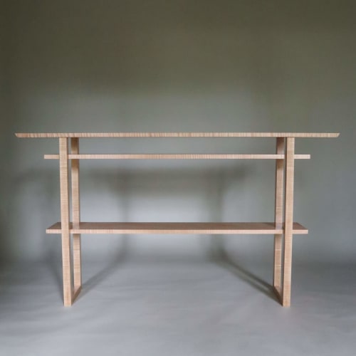 Modern Hallway Table- slim console table with shelves | Tables by Mokuzai Furniture