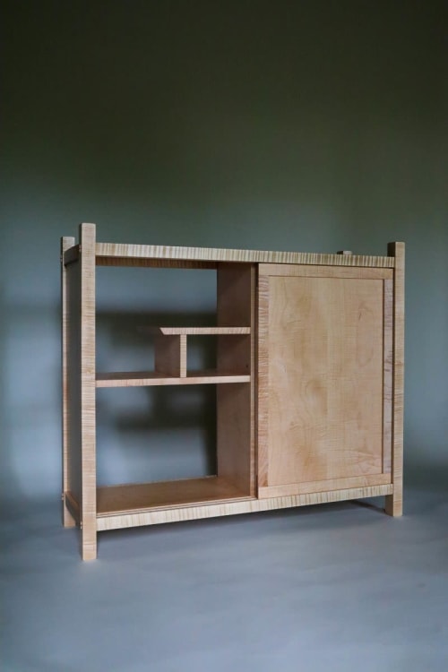 Contemporary Cabinet with Sliding Door | Storage by Mokuzai Furniture