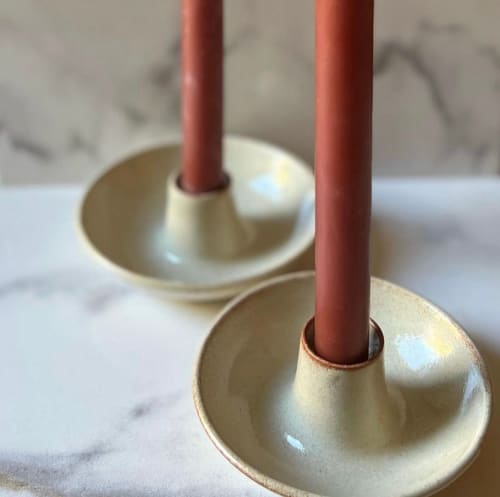 Daily Ritual Taper Candle Holder | Decorative Objects by Ritual Ceramics Studio