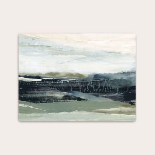 Dark Forest I Art Print - Moody Forest Landscape | Prints in Paintings by Lara Eckerman Art