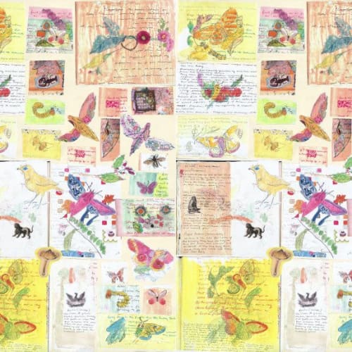 Promised Land No. 6, Multi | Fabric in Linens & Bedding by Philomela Textiles & Wallpaper