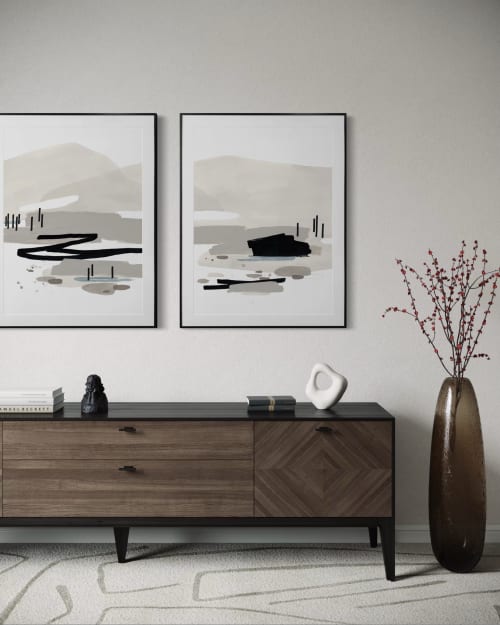 "Coastal Waters I & II" Print Set | Prints in Paintings by Kim Knoll Art