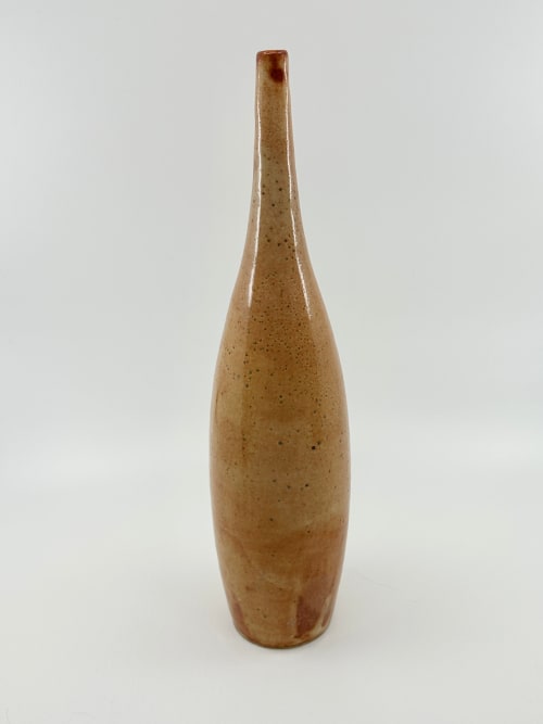 Shino tall rustic bottle No. 15 | Vase in Vases & Vessels by Dana Chieco