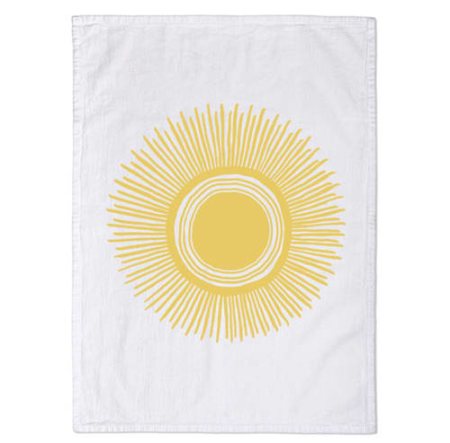 Ebb & Flow Sun Tea Towel | Linens & Bedding by Claudia Pearson