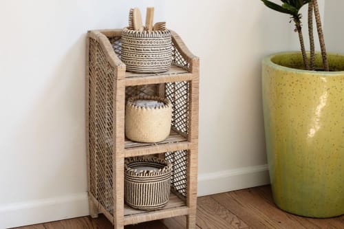 Coiled Storage Basket |Stripe Noir | Storage by NEEPA HUT