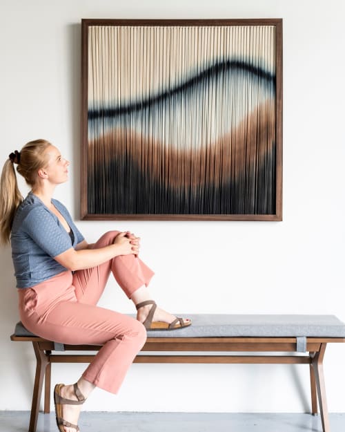 FLOW I - Framed-Collection | Tapestry in Wall Hangings by Rianne Aarts / Teddy and Wool Studio