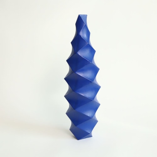 Large Tower in Cobalt | Vase in Vases & Vessels by by Alejandra Design