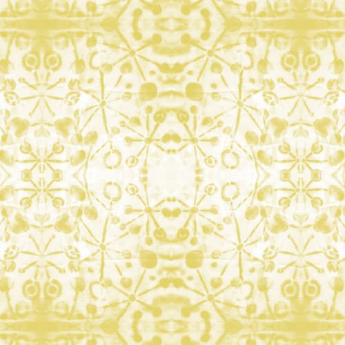 Flores, Celery | Fabric in Linens & Bedding by Philomela Textiles & Wallpaper