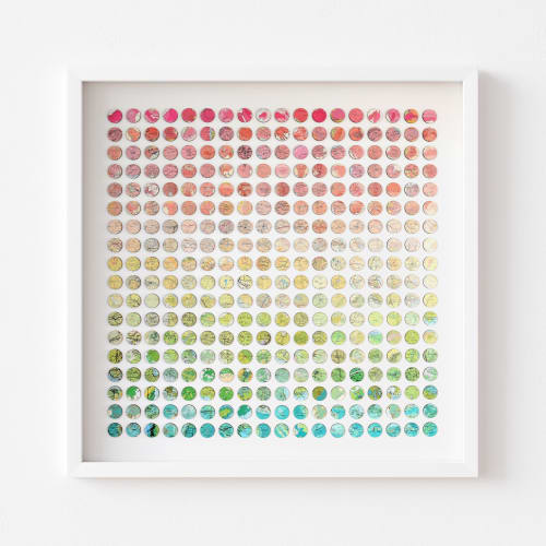 Emerald Fuchsia | Collage in Paintings by Amelia Coward