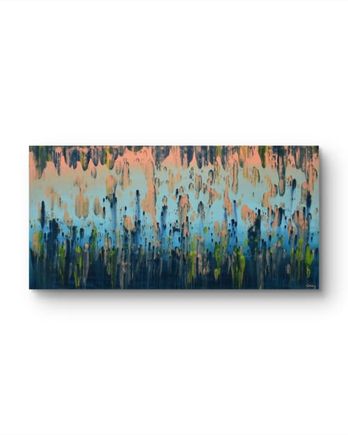 Coral Island | Oil And Acrylic Painting in Paintings by Lisa Carney
