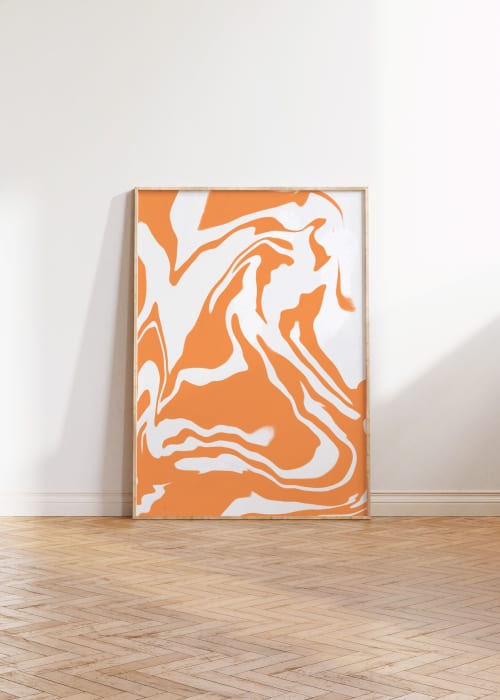 The Energy Of Orange Art Print | Prints by Britny Lizet