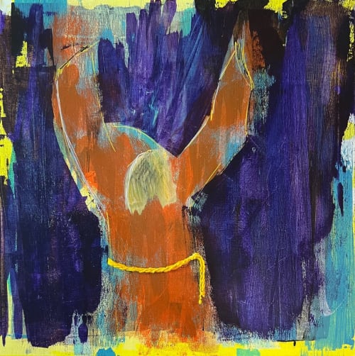 Holding Back the Waters (24"x24") | Paintings by The Art Of Gary Gore