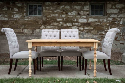 Hickory Farmhouse Dining Table | Tables by Hazel Oak Farms | Amana Colonies in Amana