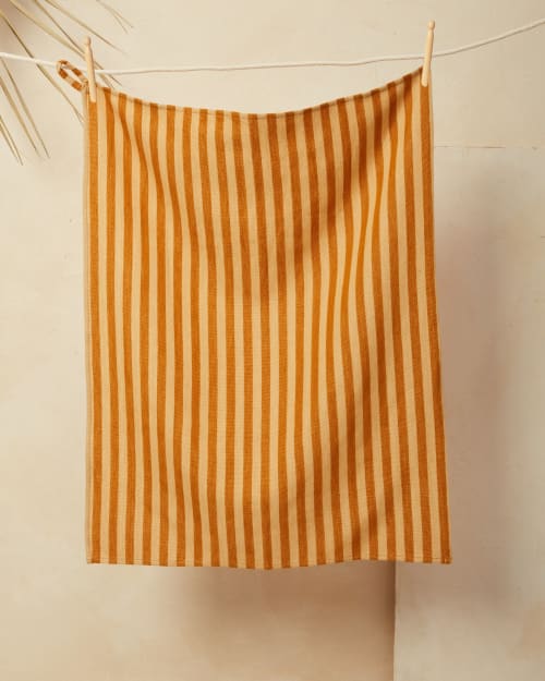 Sol Tea Towel - Honey | Linens & Bedding by MINNA