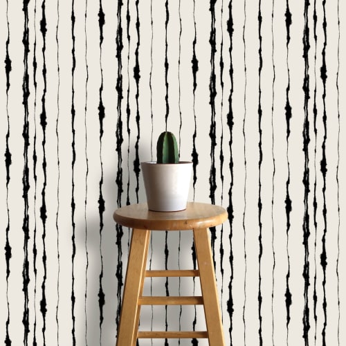 Effusion Stripe Wallcovering: 24in wide x 10ft long | Wall Treatments by Robin Ann Meyer