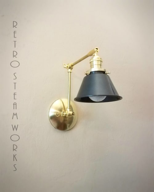 Kitchen Shelves Adjustable Wall Light - Industrial Sconce | Sconces by Retro Steam Works