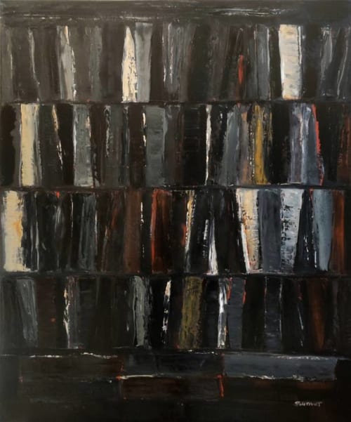 Jeu D'ecriture / Writing Game | Oil And Acrylic Painting in Paintings by Sophie DUMONT.