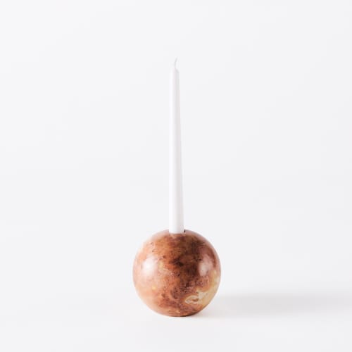 Sphere Candle Holder 12 Red | Work by District Loom