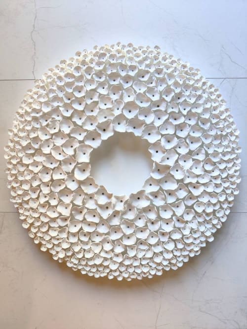 "Connection (round)" 20" diameter wall sculprure | Wall Hangings by Art By Natasha Kanevski