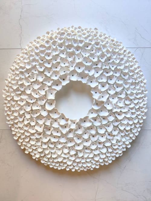 "Connection (round)" 20" diameter wall sculprure | Wall Hangings by Natasha Kanevski