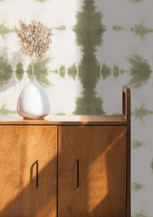 Tiger Eye Wallpaper in Sage Green | Wall Treatments by Eso Studio Wallpaper & Textiles