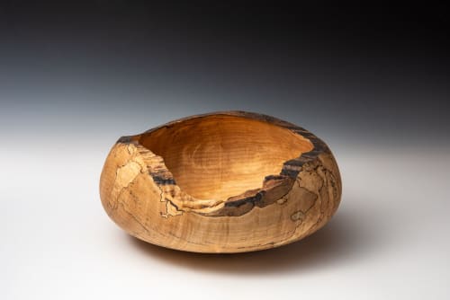 Spalted Maple Bowl | Decorative Bowl in Decorative Objects by Louis Wallach Designs