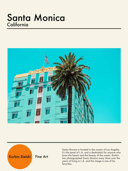 Santa Monica- Art Poster | Photography by Korbin Bielski Fine Art Photography