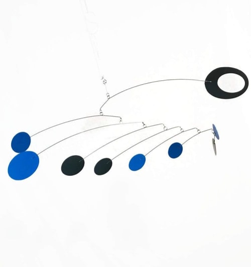 Adult Mobile Black and Blue Low Profile for Low Ceiling Zen | Wall Hangings by Skysetter Designs